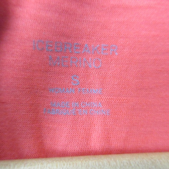 Icebreaker Merino Wool Tech Lite Short Sleeve Tee Shirt Women S Orange Hike 110 - Picture 3 of 10